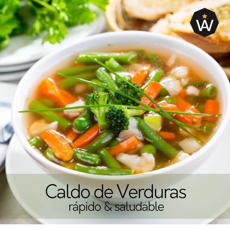 ¿Cuáles son los nutrientes de la sopa de verduras?