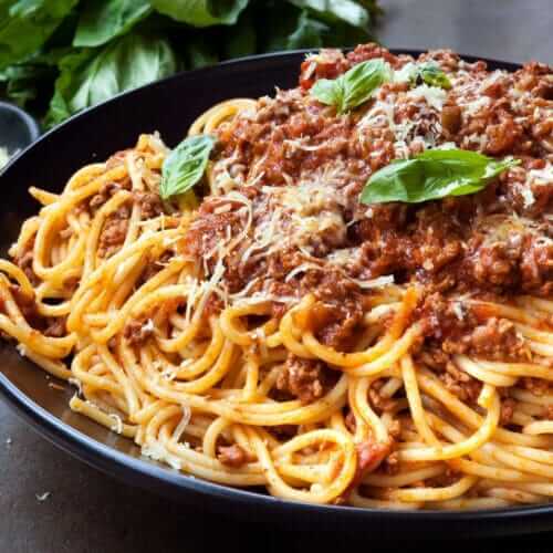 ¿Qué contiene un spaghetti?