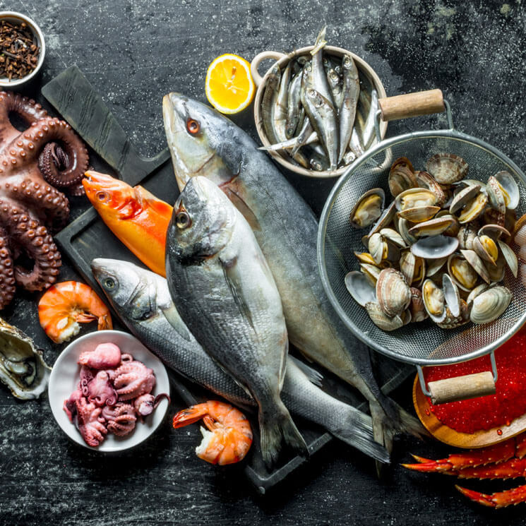 ¿Qué mariscos son buenos para la dieta?