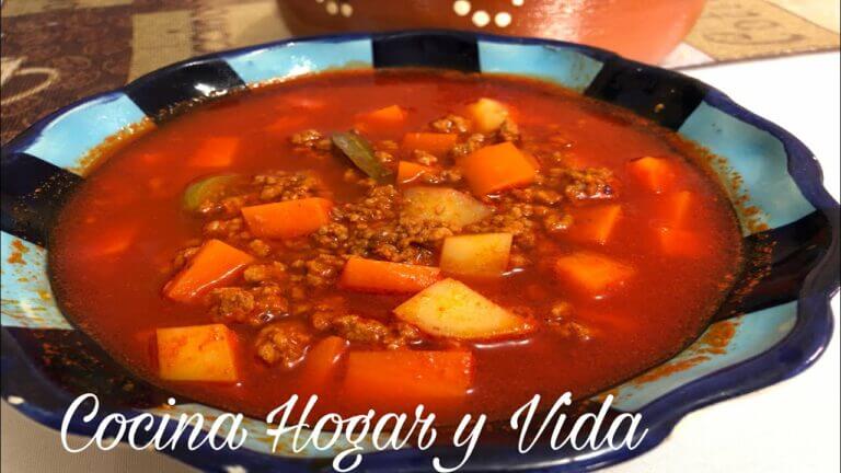 Picadillo de carne molida