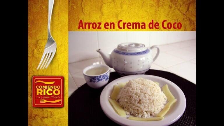 Arroz con crema de coco