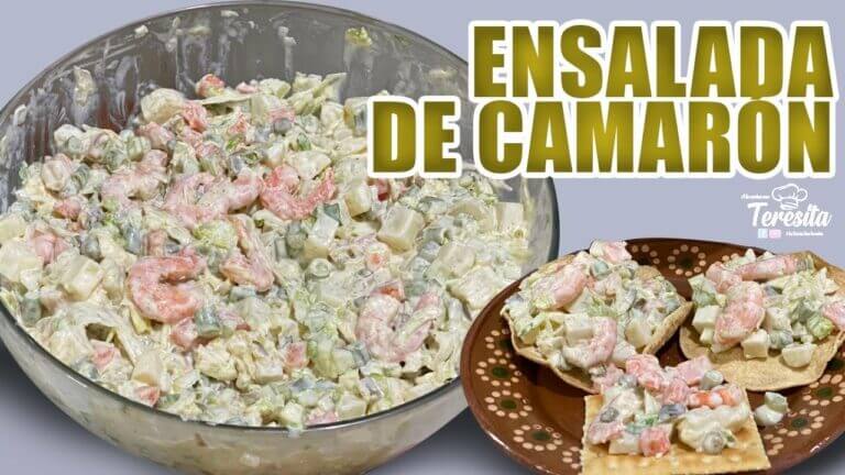 Ensalada de camarones con mayonesa