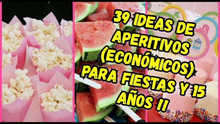 Snacks para fiestas fáciles y económicos