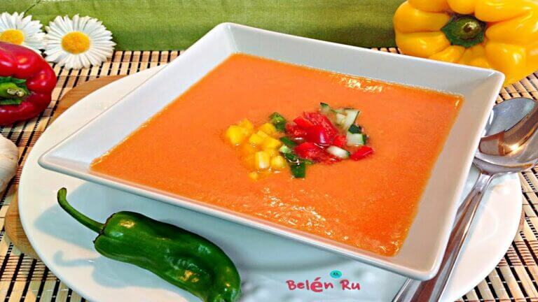 Recetas de gazpacho sin pan