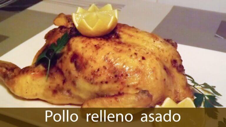 Cocinar un pollo relleno