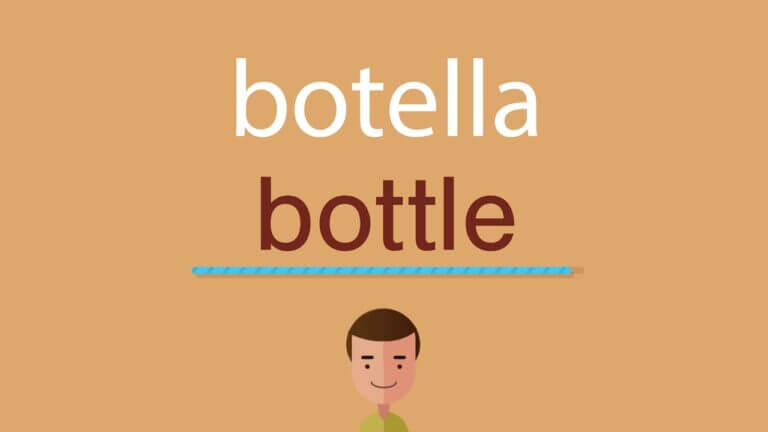 Cómo se dice en inglés botella