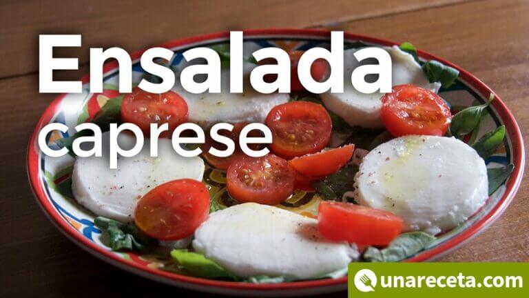 Ensalada caprese receta tomates cherry