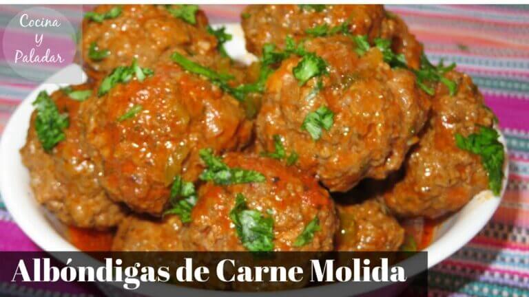 Albondigas de carne molida