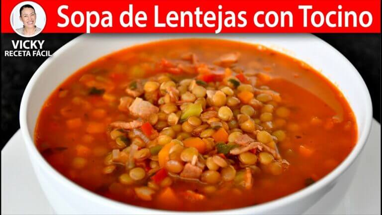 Receta lentejas con tocino