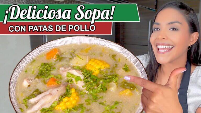 Deléitate con las exquisitas sopas de pata de pollo: la receta más sabrosa.