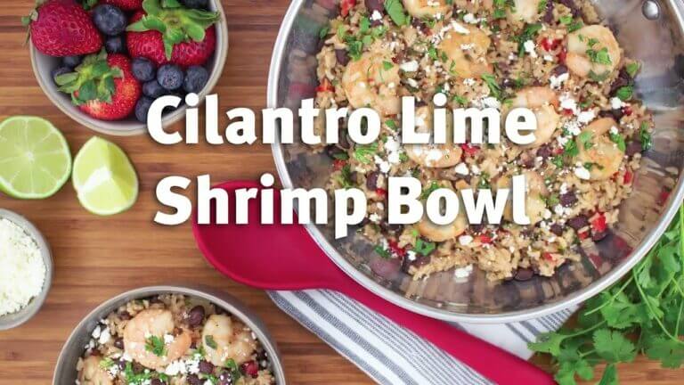 Cilantro lime shrimp salad