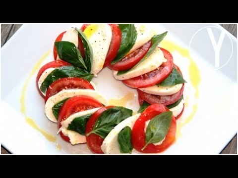 Ensalada de mozzarella tomate y albahaca