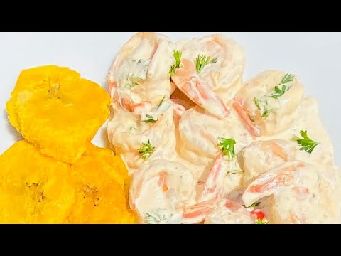 Receta de camarones a la crema