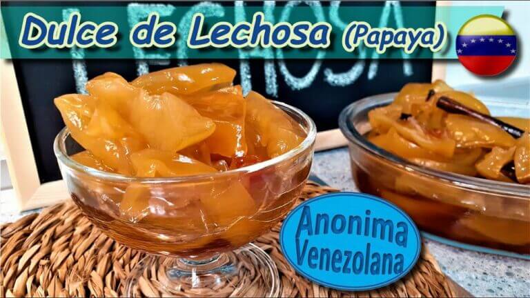 Dulce de lechosa venezolano