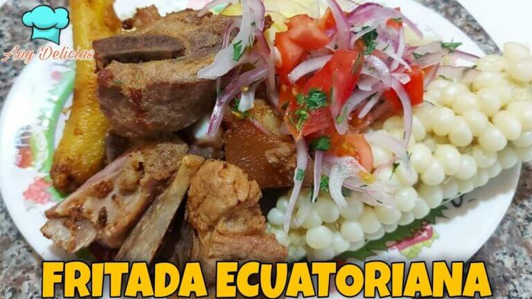 Ingredientes para hacer fritada ecuatoriana