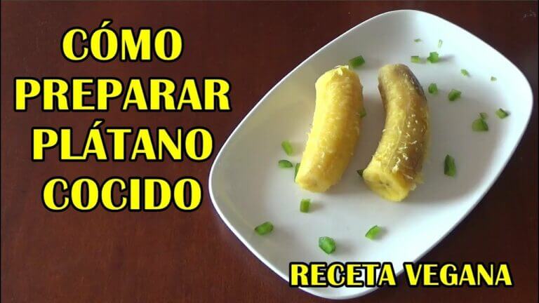 Platano macho hervido