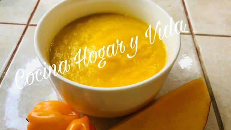 Como preparar salsa de mango con habanero