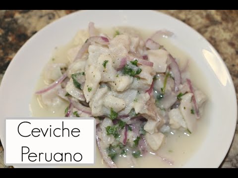 Ceviche de pescado peruano