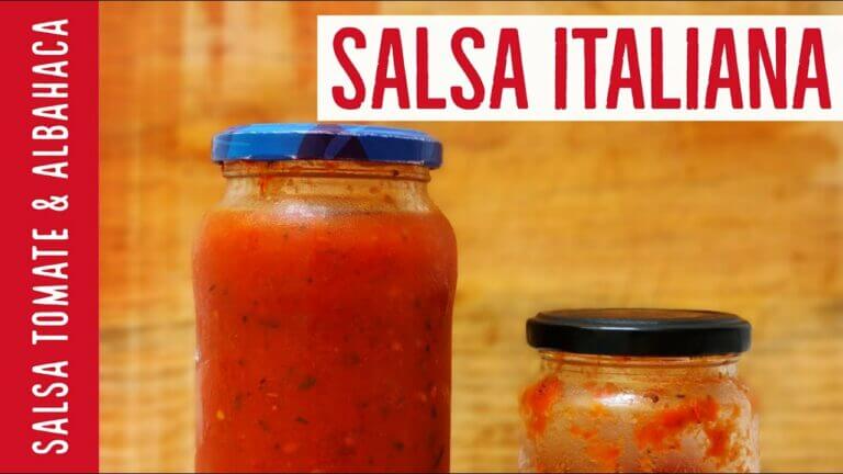 Salsa de tomate con albahaca