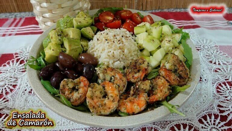 Deléitate con una deliciosa ensalada de camarones