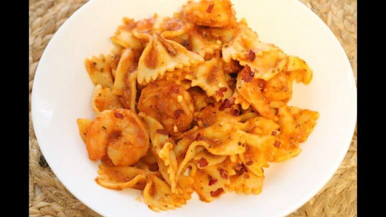 Satisfy Your Cravings with Flavorful Seafood Pasta in Red Sauce