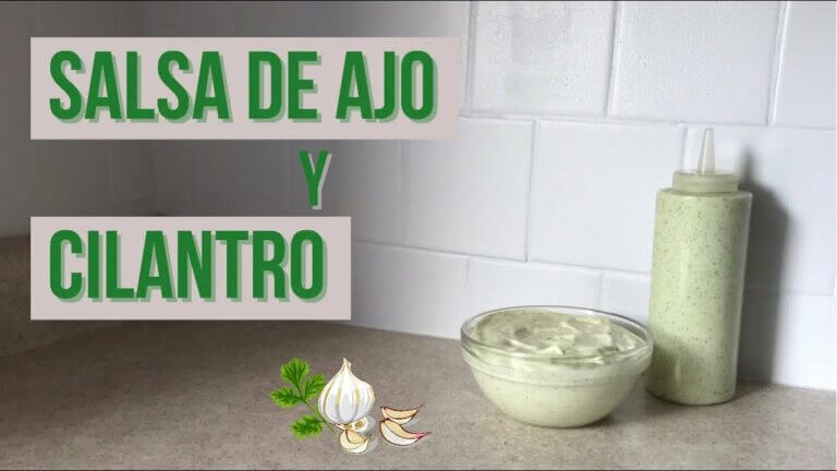 ¡Deléitate con la irresistible salsa de cilantro y ajo en tan solo minutos!